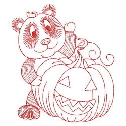 Redwork Cute Panda 08(Sm) machine embroidery designs