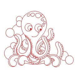 Redwork Sea Animals 02(Lg) machine embroidery designs