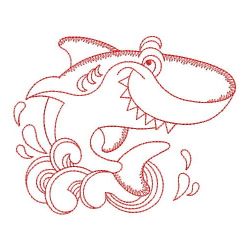 Redwork Sea Animals 06(Sm) machine embroidery designs