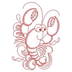 Redwork Sea Animals 09(Lg) machine embroidery designs