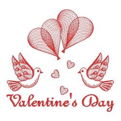 Redwork Valentines Day 04(Sm) machine embroidery designs