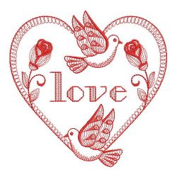 Redwork Valentines Day 08(Md) machine embroidery designs