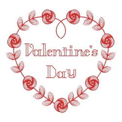 Redwork Valentines Day 09(Md) machine embroidery designs