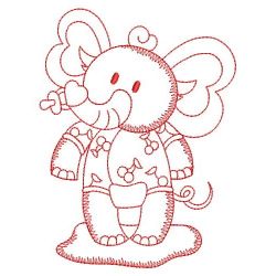 Redwork Baby Animals 02(Lg) machine embroidery designs