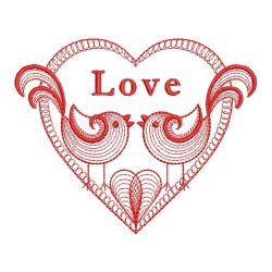 Redwork Love Birds(Sm) machine embroidery designs