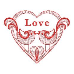 Redwork Love Birds 01(Sm) machine embroidery designs