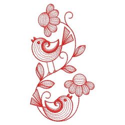 Redwork Love Birds 03(Md) machine embroidery designs