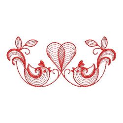 Redwork Love Birds 04(Sm)