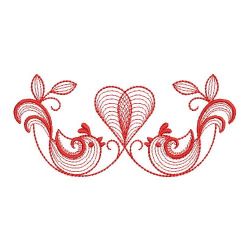 Redwork Love Birds 04(Sm) machine embroidery designs