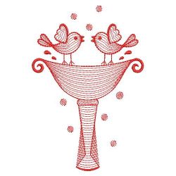 Redwork Love Birds 06(Sm)