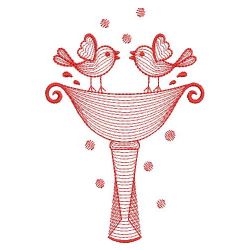 Redwork Love Birds 06(Md) machine embroidery designs