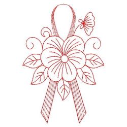 Redwork Pansy(Lg) machine embroidery designs