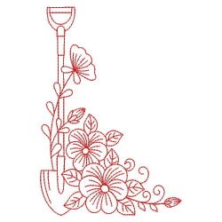 Redwork Pansy 08(Sm) machine embroidery designs