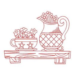 Redwork Folk Art 06(Lg) machine embroidery designs