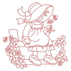 Redwork Sunbonnet 06(Lg)