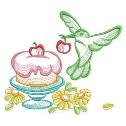 Tea Time Bird 10(Lg) machine embroidery designs