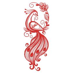 Heirloom Redwork Peacocks 10(Lg) machine embroidery designs