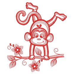 Redwork Little Monkey 06(Md)