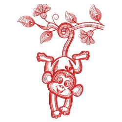 Redwork Little Monkey 09(Lg)