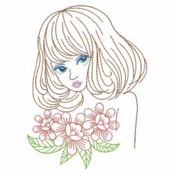 Beautiful Ladies 02(Md) machine embroidery designs
