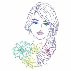 Beautiful Ladies 03(Md) machine embroidery designs