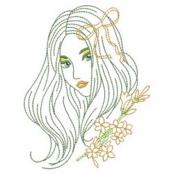 Beautiful Ladies 04(Md) machine embroidery designs