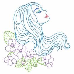 Beautiful Ladies 05(Md) machine embroidery designs