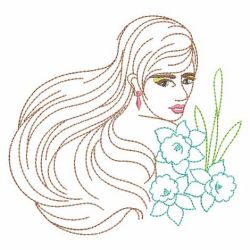 Beautiful Ladies 06(Md) machine embroidery designs