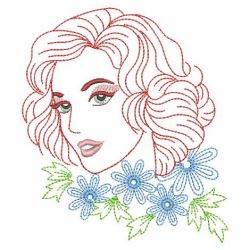 Beautiful Ladies 07(Sm) machine embroidery designs