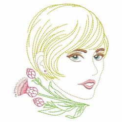 Beautiful Ladies 08(Md) machine embroidery designs