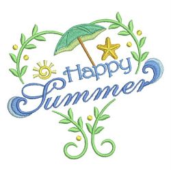 Happy Summer 06 machine embroidery designs