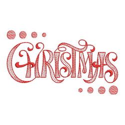 Redwork Christmas 01(Md) machine embroidery designs