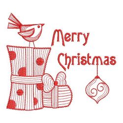 Redwork Christmas 10(Md) machine embroidery designs