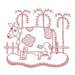 Redwork Happy Farm 02(Sm) machine embroidery designs