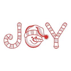 Redwork Christmas Snowman 04(Lg)