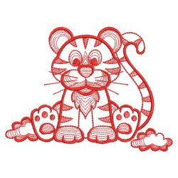 Redwork Africa Animals 05(Lg) machine embroidery designs