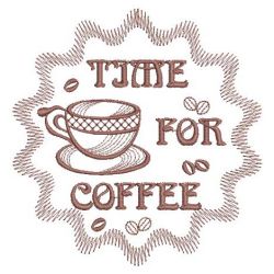 Coffee Time 03(Lg) machine embroidery designs