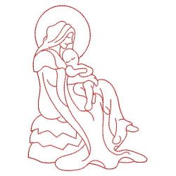 Redwork  Nativity 01(Lg) machine embroidery designs