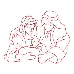 Redwork  Nativity 02(Lg) machine embroidery designs