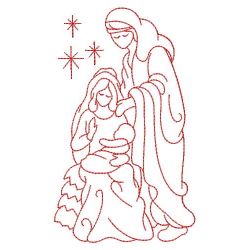 Redwork  Nativity 05(Md) machine embroidery designs