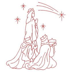 Redwork  Nativity 08(Lg) machine embroidery designs