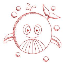 Redwork Shaped Sea Animals 10(Md)