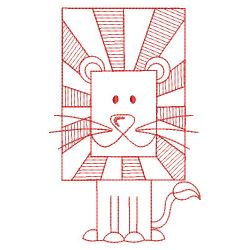 Redwork Shaped Africa Animals(Lg) machine embroidery designs