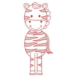 Redwork Shaped Africa Animals 04(Lg)