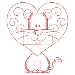 Redwork Shaped Africa Animals 08(Lg)