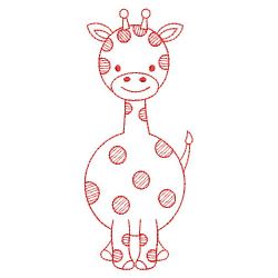 Redwork Shaped Africa Animals 10(Lg)