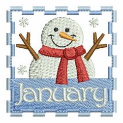 Months of the Year 01 machine embroidery designs