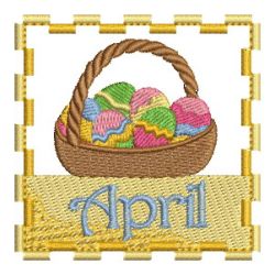 Months of the Year 04 machine embroidery designs