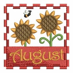 Months of the Year 08 machine embroidery designs