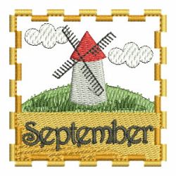 Months of the Year 09 machine embroidery designs